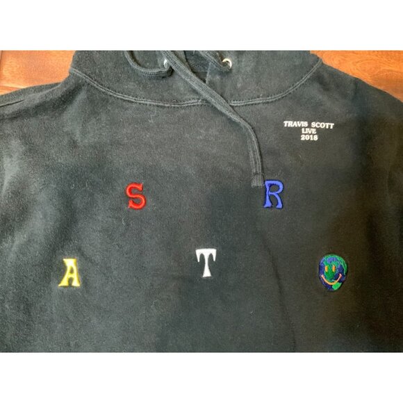 Travis Scott Black Astro World Hoodie Wish You Were Here 2018, Size S - Picture 2 of 6